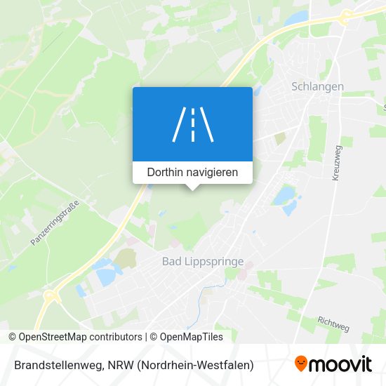 Brandstellenweg Karte