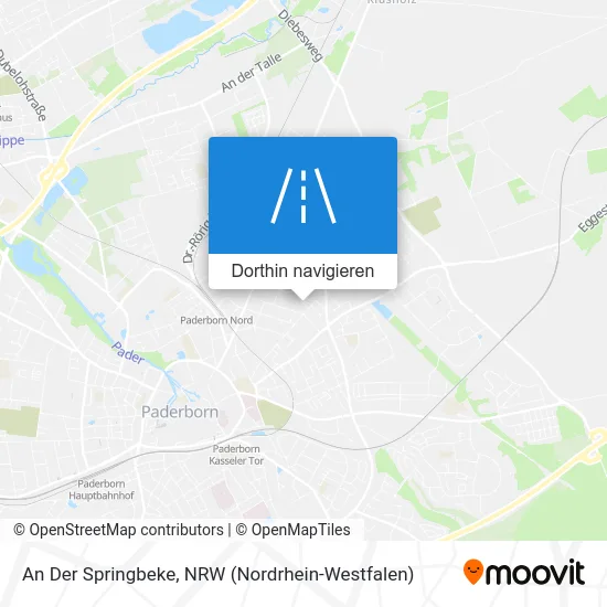 An Der Springbeke Karte