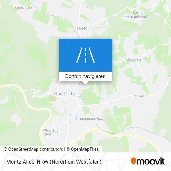 Moritz-Allee Karte