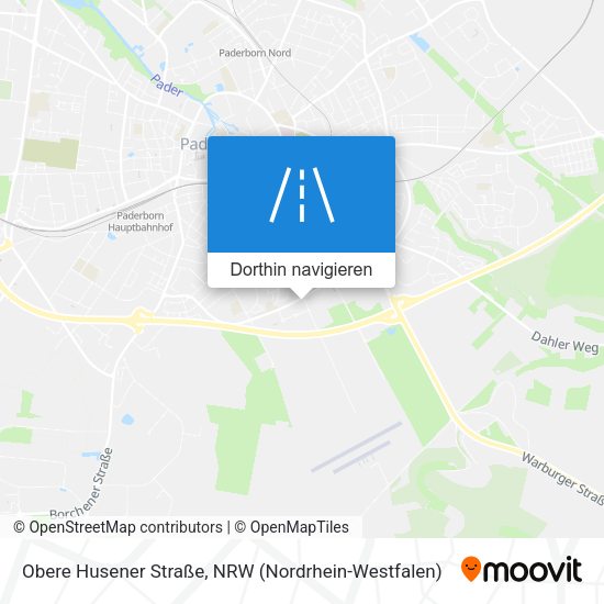 Obere Husener Straße Karte