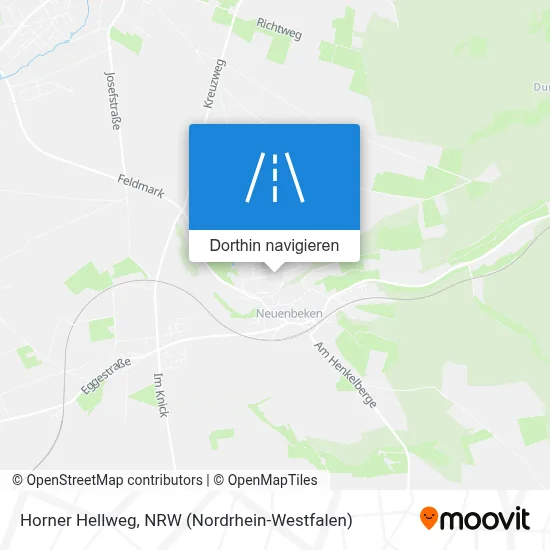 Horner Hellweg Karte