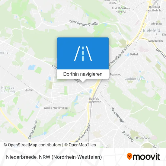 Niederbreede Karte