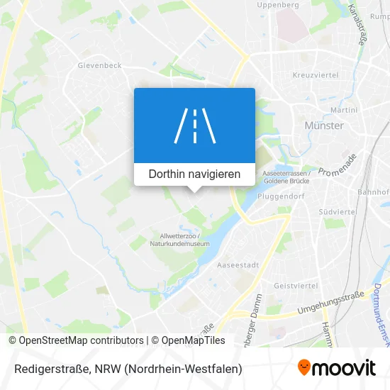 Redigerstraße Karte