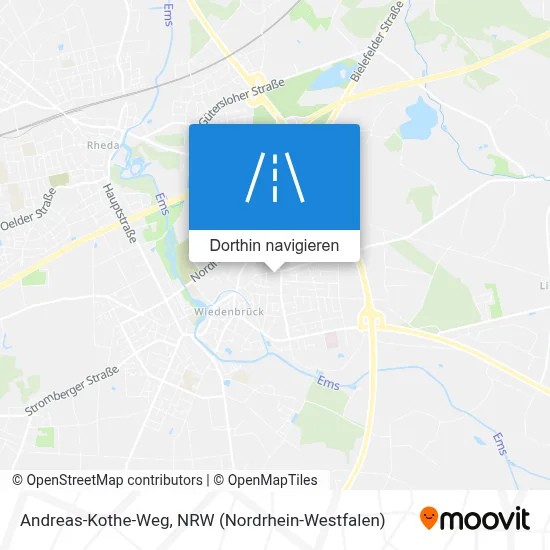 Andreas-Kothe-Weg Karte