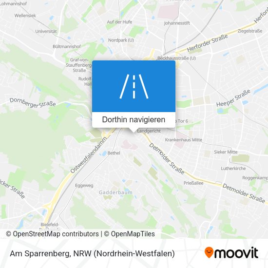 Am Sparrenberg Karte