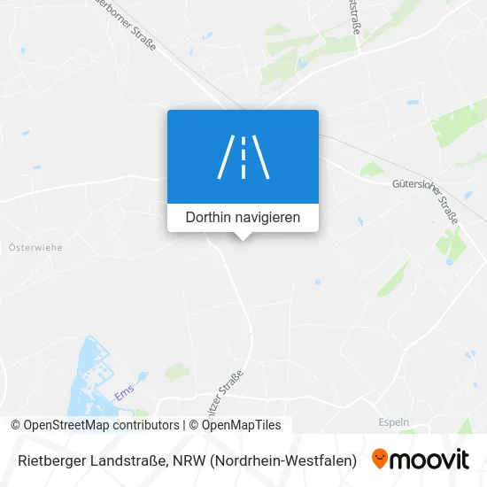 Rietberger Landstraße Karte
