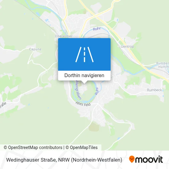 Wedinghauser Straße Karte