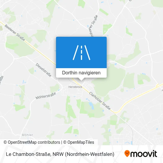 Le Chambon-Straße Karte