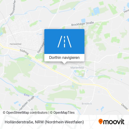 Holländerstraße Karte