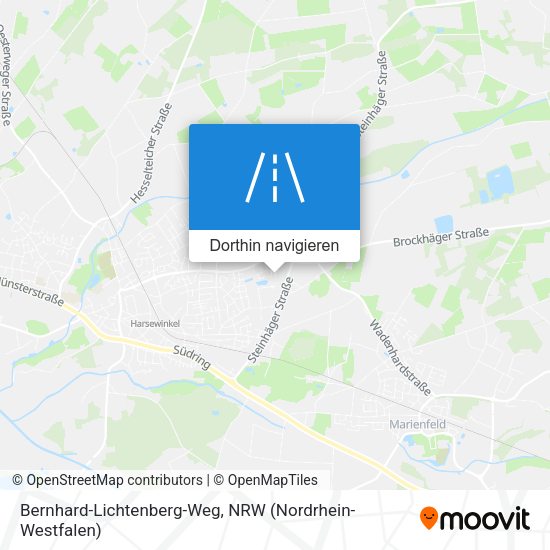 Bernhard-Lichtenberg-Weg Karte