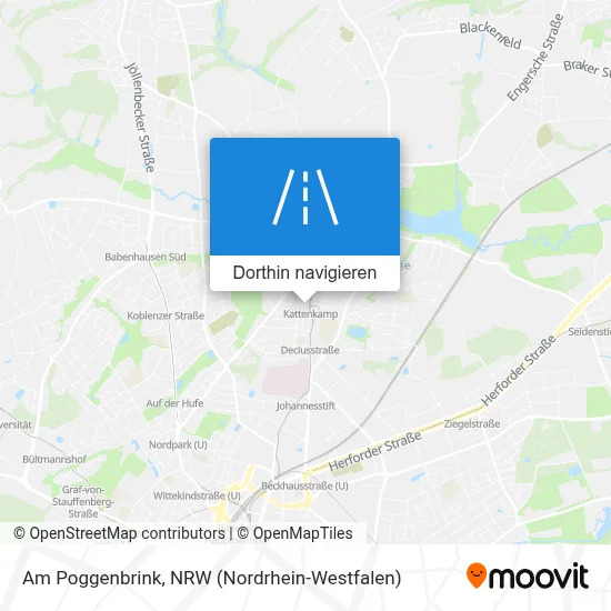 Am Poggenbrink Karte