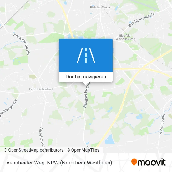 Vennheider Weg Karte