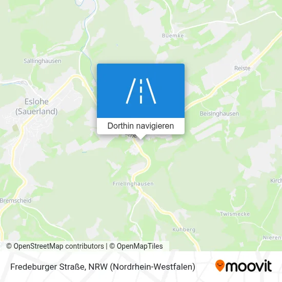 Fredeburger Straße Karte