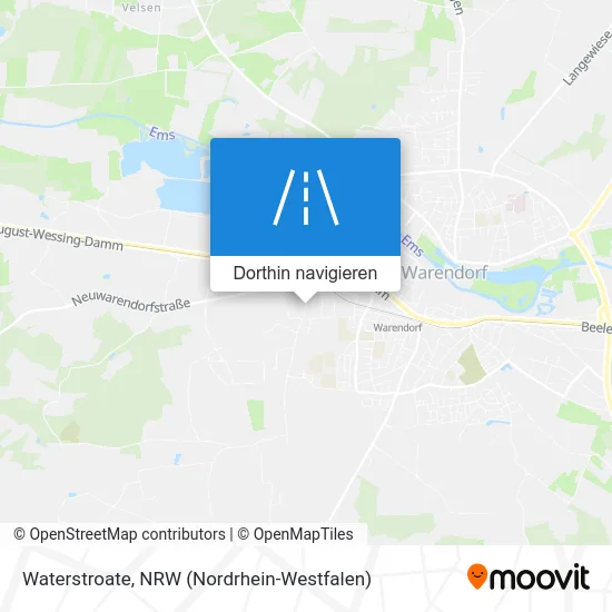Waterstroate Karte