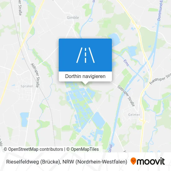 Rieselfeldweg (Brücke) Karte