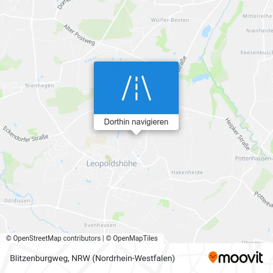 Blitzenburgweg Karte