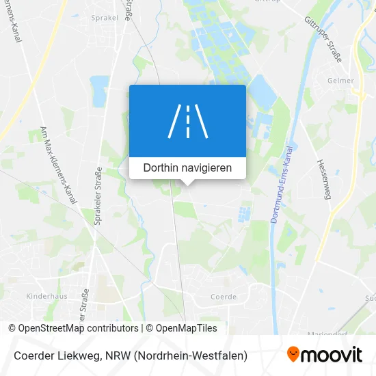 Coerder Liekweg Karte