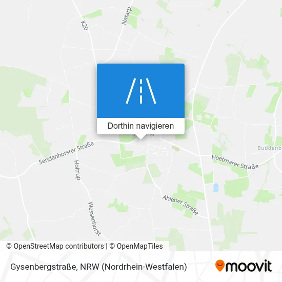 Gysenbergstraße Karte