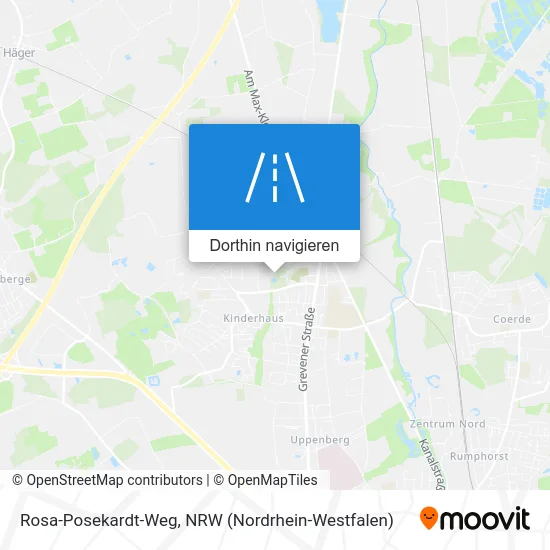 Rosa-Posekardt-Weg Karte