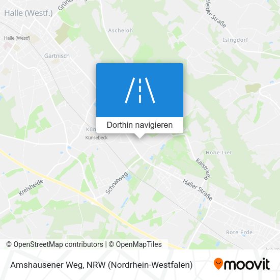 Amshausener Weg Karte