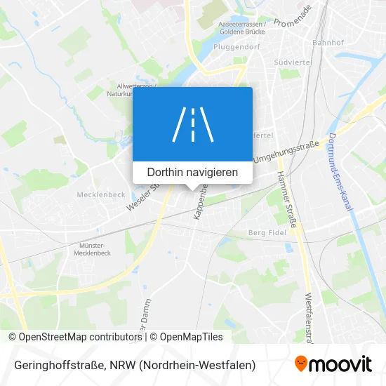 Geringhoffstraße Karte