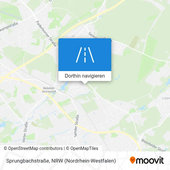 Sprungbachstraße Karte