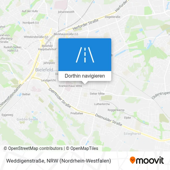 Weddigenstraße Karte