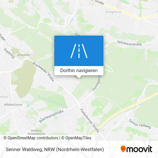 Senner Waldweg Karte