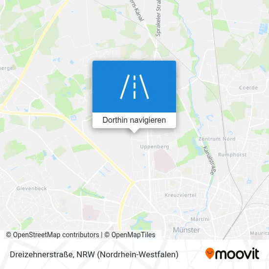 Dreizehnerstraße Karte