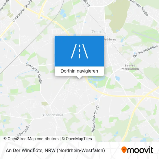 An Der Windflöte Karte