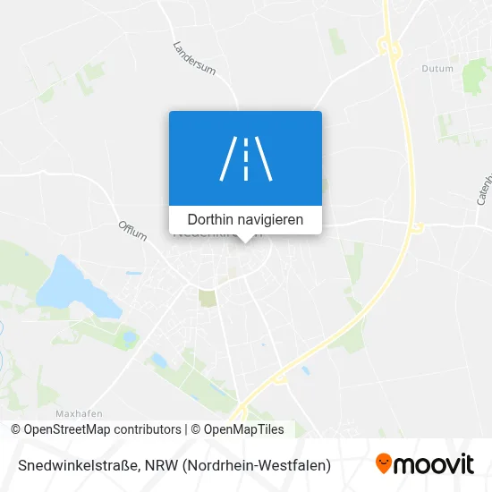 Snedwinkelstraße Karte