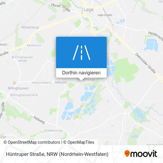 Hüntruper Straße Karte