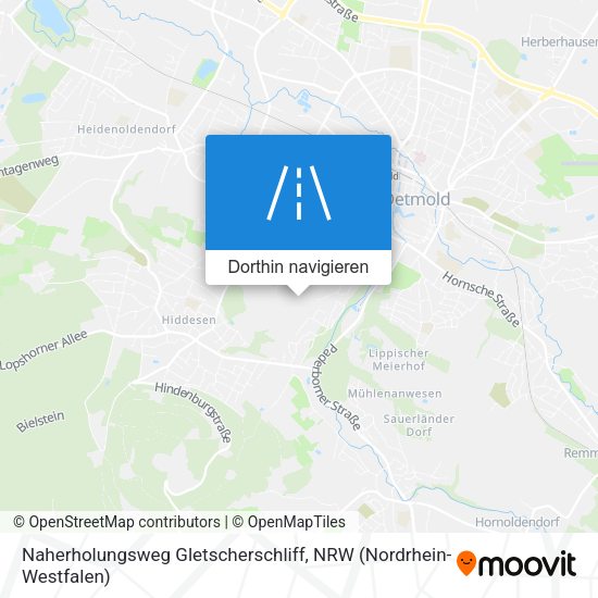Naherholungsweg Gletscherschliff Karte