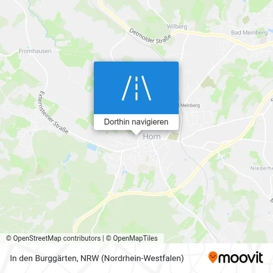 In den Burggärten Karte