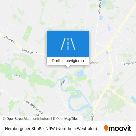 Hembergener Straße Karte