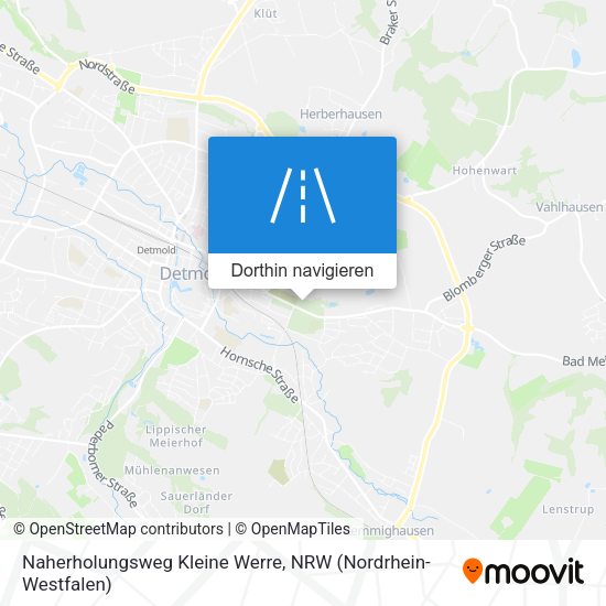 Naherholungsweg Kleine Werre Karte