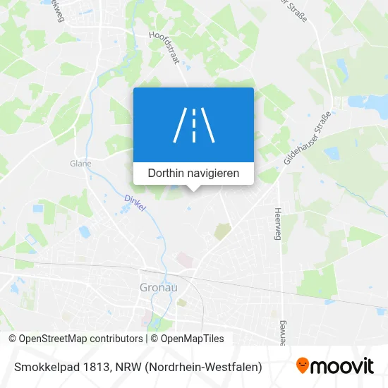 Smokkelpad 1813 Karte