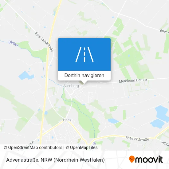 Advenastraße Karte