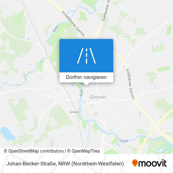 Johan-Becker-Straße Karte