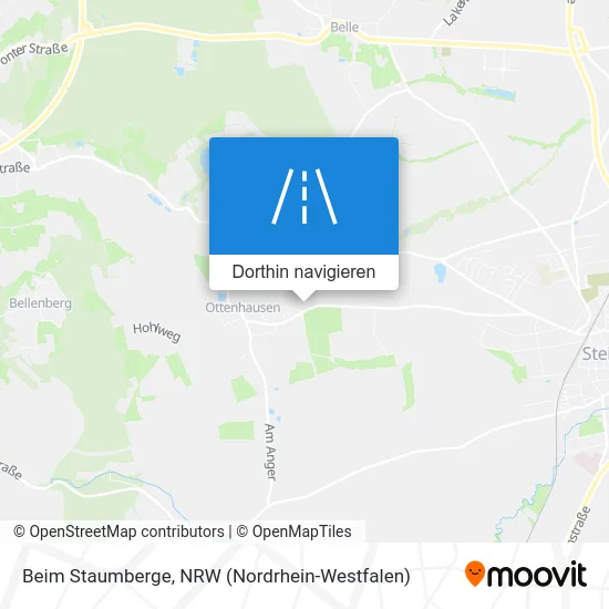 Beim Staumberge Karte