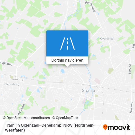 Tramlijn Oldenzaal--Denekamp Karte