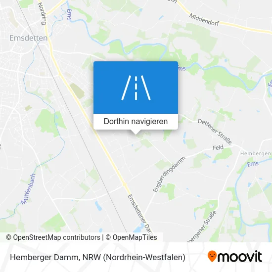 Hemberger Damm Karte