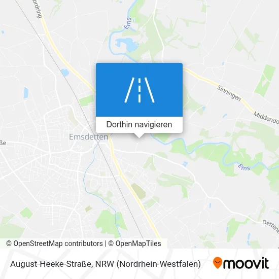 August-Heeke-Straße Karte
