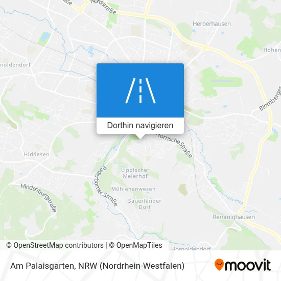 Am Palaisgarten Karte