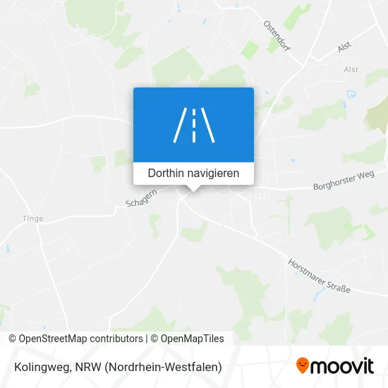 Kolingweg Karte