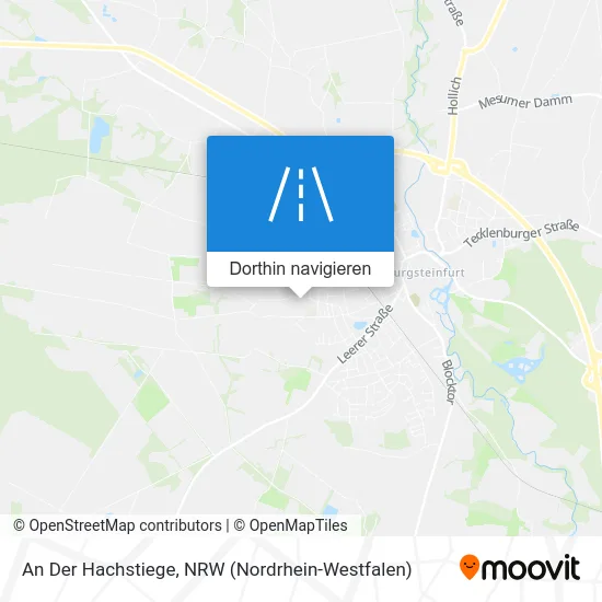 An Der Hachstiege Karte