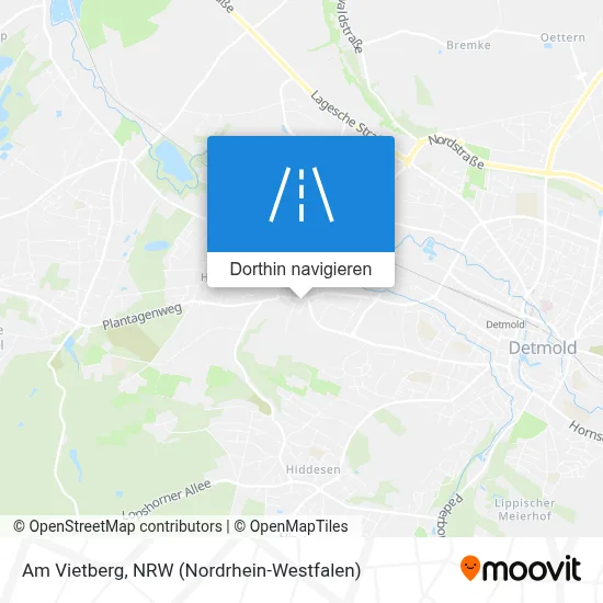 Am Vietberg Karte