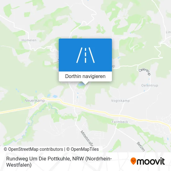 Rundweg Um Die Pottkuhle Karte