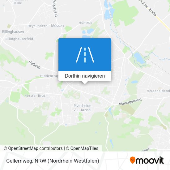 Gellernweg Karte