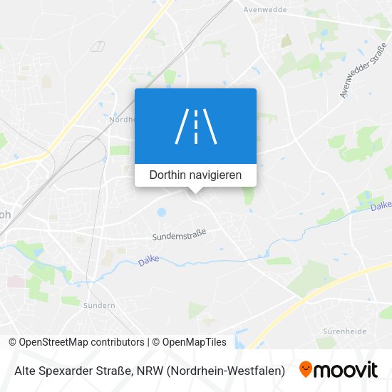 Alte Spexarder Straße Karte